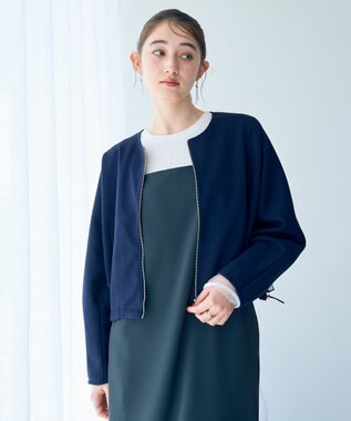 YECCA VECCA 【2点SET】ブルゾンセットキャミワンピース Navy