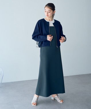 YECCA VECCA 【2点SET】ブルゾンセットキャミワンピース Navy