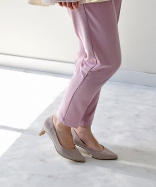 Bridget Birkin 【Bridget Birkin】エレガンスポインテッドパンプス ライトグレースウェード