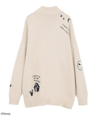 earth music&ecology ナイトメア／ダブルジップニットカーディガン Ecru