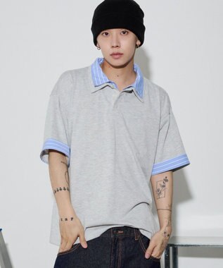 WEGO 【ユニセックス着用ITEM】シャツレイヤードT（SS） グレー