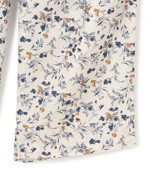 UNFILO MENS ボタニカルプリント イージーテーパードパンツ ベージュプリント