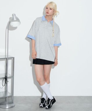 WEGO 【ユニセックス着用ITEM】シャツレイヤードT（SS） グレー