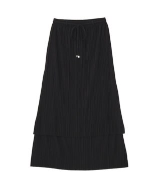 earth music&ecology プリーツレイヤードライクスカート Black