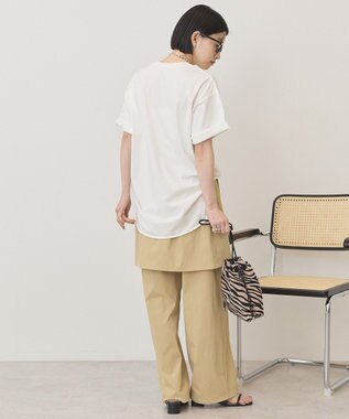 AMERICAN HOLIC 裾ラウンドＴシャツ Off White
