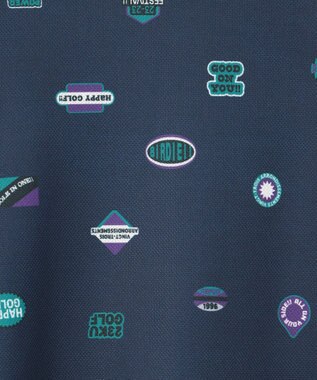 23区GOLF WEB限定【WOMEN】ステッカープリント モックネックワンピース ネイビー系5