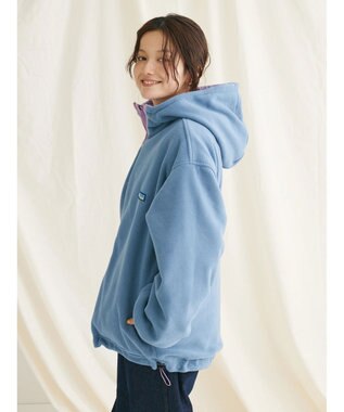 CRAFT STANDARD BOUTIQUE ナイロン×裏フリースリバーシブルブルゾンＬ／Ｓ Lavender