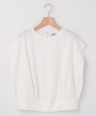 組曲 L 【WEB限定】コンシャスジャージーフレンチスリーブカットソー アイボリー系