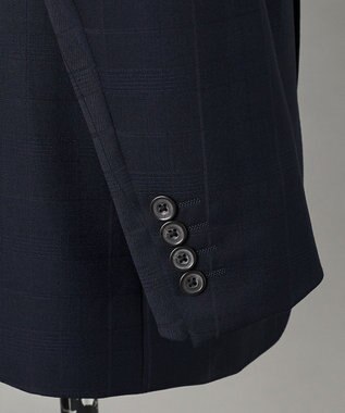 GOTAIRIKU 【山栄毛織】レトロテック 3ピーススーツ ネイビー系4