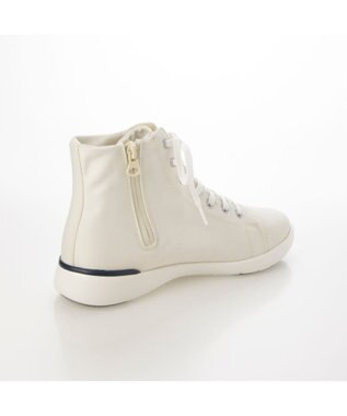 ing <ing>晴雨兼用ハイカットスニーカー アイボリー