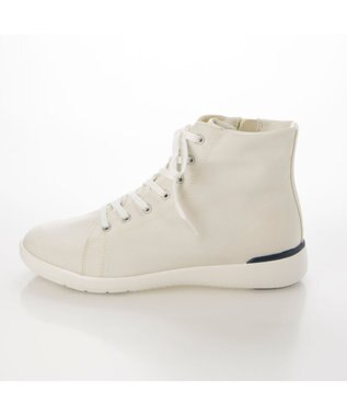 ing <ing>晴雨兼用ハイカットスニーカー アイボリー