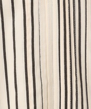 J.PRESS YORK STREET 【WOMEN】コットンタイプライター バンドカラーブラウス ブラック系1