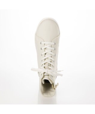 ing <ing>晴雨兼用ハイカットスニーカー アイボリー
