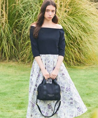 TOCCA 【WEB＆一部店舗限定】【撥水・サスティナブル素材】CIELO MINI BOSTON ボストンバッグ ブラック系