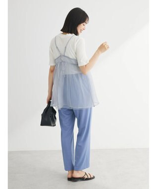 Green Parks リバーシブルチュールビスチェ Gray