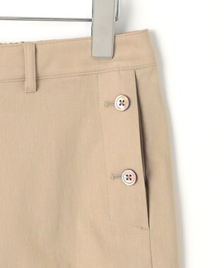 J.PRESS LADIES S 【セットアップ対応・洗える】セルロースリネンストレッチ ワイド パンツ ベージュ系