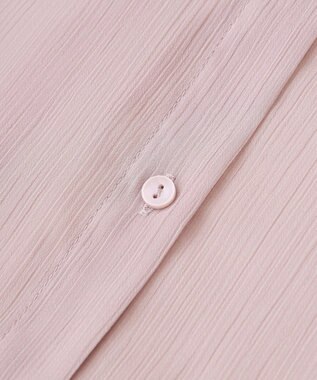 earth music&ecology バルーンスリーブシアーシャツ Pink