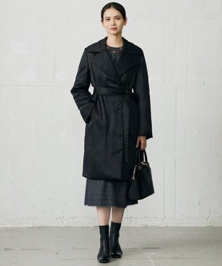 自由区 L 【17号サイズまで展開】ブライトダウン コート ブラック