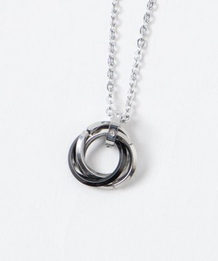WEGO ミニトリプルリングチェーンネックレス シルバー