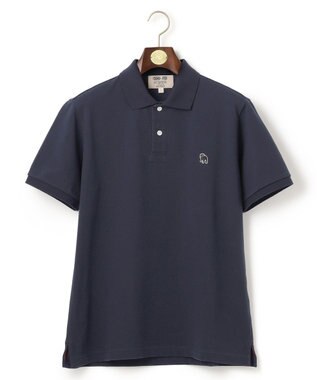 J.PRESS MEN 【大人気 / 10色展開】バックブル カノコレジメン ポロシャツ ネイビー系