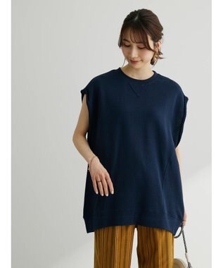 Green Parks ・Ｄｏｕｂｌｅ　Ｆｌａｇｓ　ウラケノースリーブスウェット