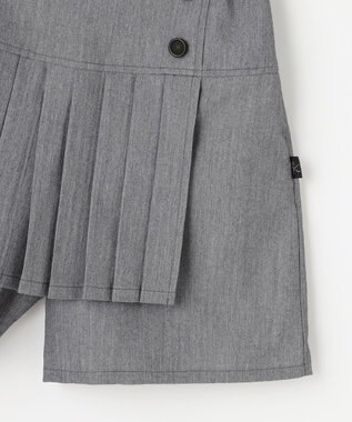 組曲 KIDS 【150-160㎝】プリーツ ショートパンツ グレー