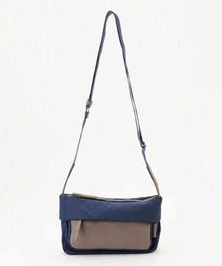 Y'SACCS はっ水ドットジャカード リサイクルレザーコンビ ショルダー