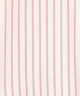 J.PRESS LADIES L 【洗える】ウォッシャブルキュプラツイル シャツ ホワイト×ピンク系
