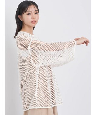 earth music&ecology メッシュチュニック Off White