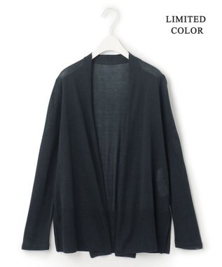ICB L 【接触冷感・洗える】PINION ショートカーディガン ネイビー系［WEB限定］