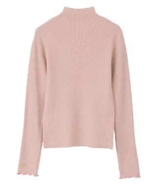 earth music&ecology ハートプレートリブニットプルオーバー Pink