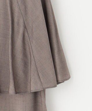 自由区 S 【洗える】キュプラシアー ブラウス セピア