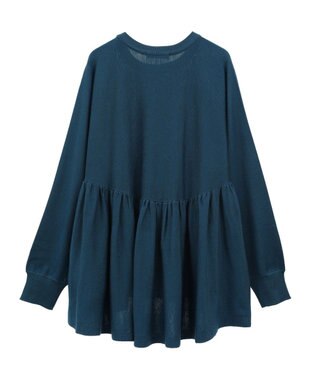 AMERICAN HOLIC ティアードギャザーニットプルオーバー Blue Green