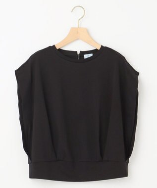 組曲 L 【WEB限定】コンシャスジャージーフレンチスリーブカットソー ブラック系