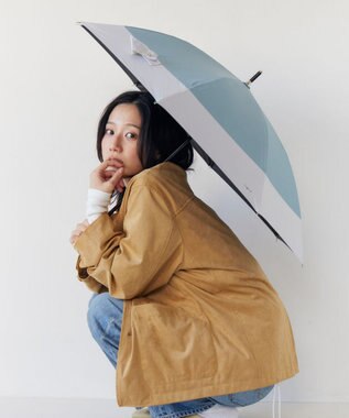 AURORA 【Ungrid（アングリッド）】切継ぎロゴプリント晴雨兼用傘（長傘） グリーン