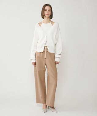 GRACE CONTINENTAL ストレッチポンチパンツ ベージュ