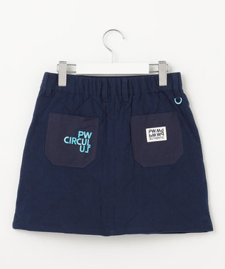 PW CIRCULUS 【裏地付き/防寒】【WOMEN】キルティングスカート ネイビー系