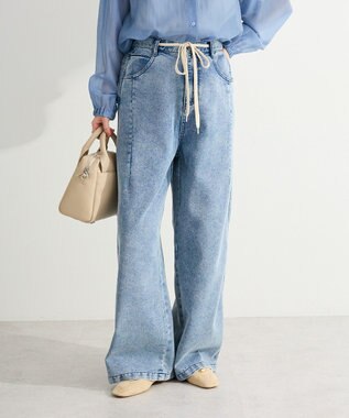 Green Parks コクーンシルエットデニムパンツ Light Indigo