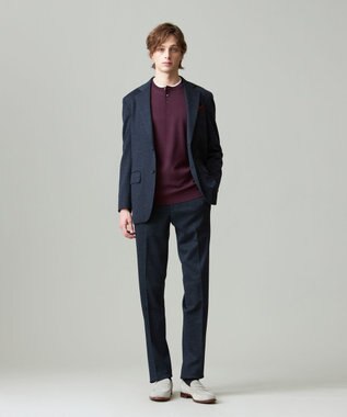 J.PRESS MEN 【セットアップ対応】マナードライトジャージー スラックス ネイビー系8