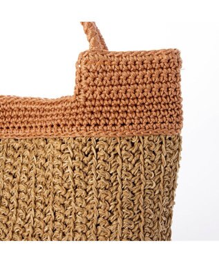 UNBILLION カシュカシュ cachecache / 切り替え編みクロッシェ2wayミニトート オレンジ