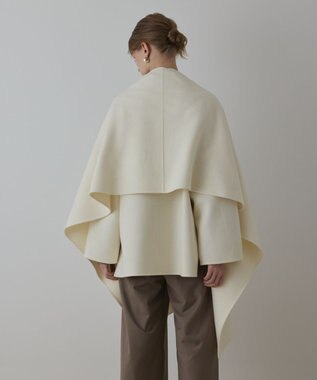 GRACE CONTINENTAL ストール付リバージップブルゾン キナリ