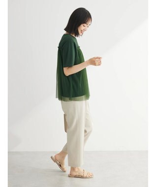 Green Parks プリーツチュールドッキングプルオーバー Green