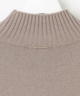 自由区 ウールカシミヤブレンドハイネック ニット マルチボーダー