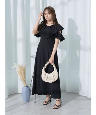 earth music&ecology ２ＷＡＹ　フリルスリーブワンピース Sax