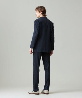 J.PRESS MEN 【セットアップ対応】マナードライトジャージー スラックス ネイビー系8