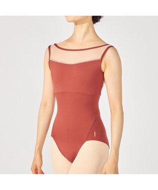 Chacott ノースリーブレオタード カッパーブラウン