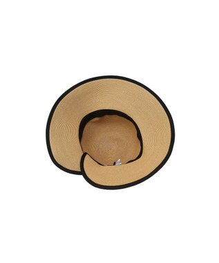 DAKS DAKS GOLF 裏面オープン天然草ワイドクロシュハット パーチメント