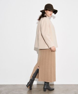 J.PRESS YORK STREET 【WOMEN】ヘリンボーンタイトスカート ベージュ系3