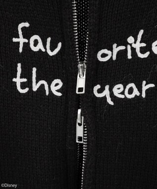 earth music&ecology ナイトメア／ダブルジップニットカーディガン Black