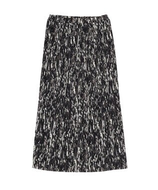 Green Parks 柄プリーツスカート Black